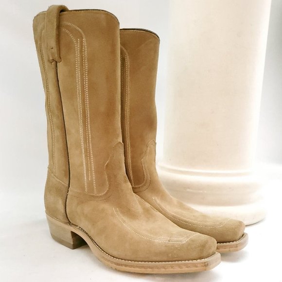 ACME Other - ACME Vintage Suede Square Toe Cowboy Boots 8.5M Men's (Women's Size 10)